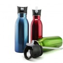 SS - Colored Bottle with Straw
